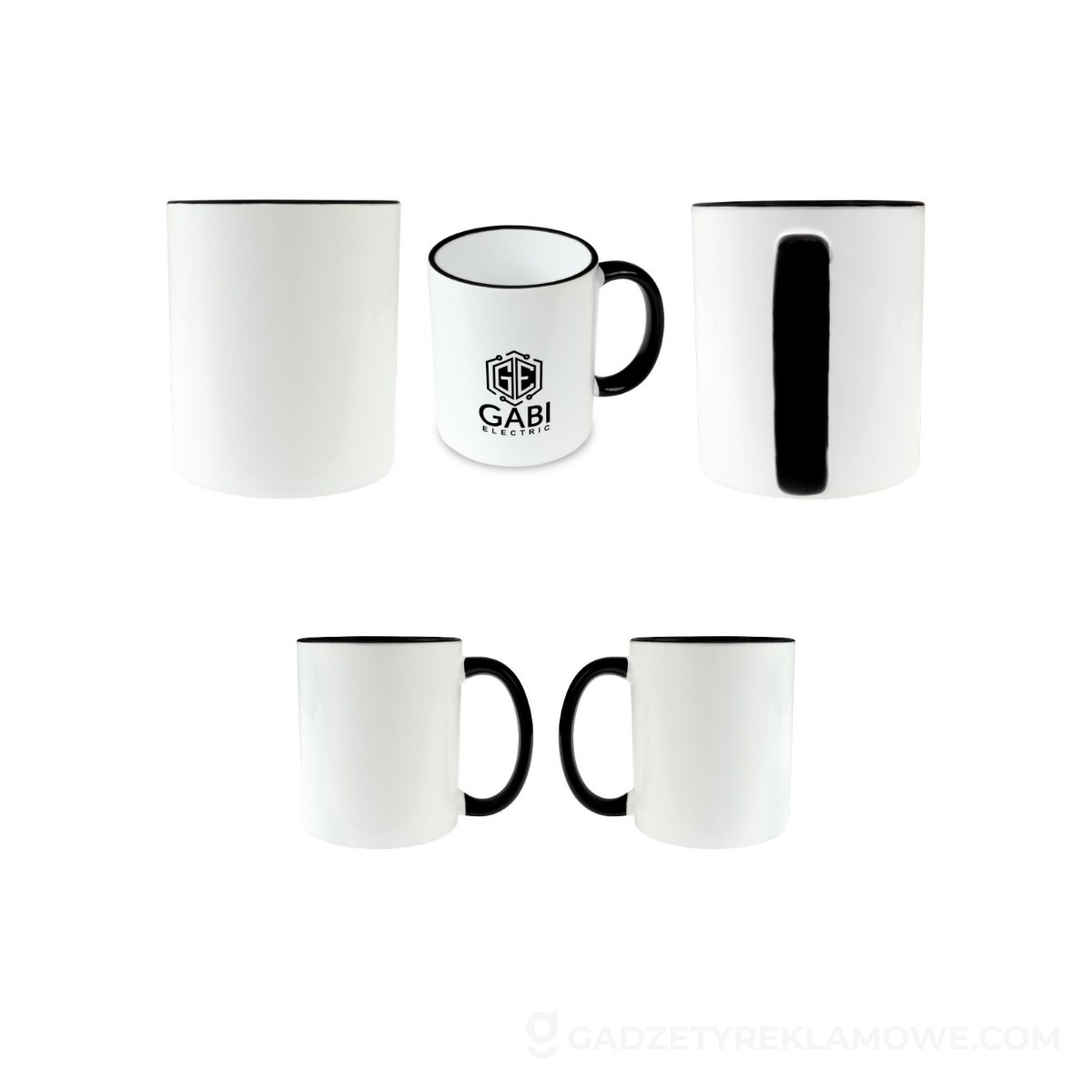 Kubek ceramiczny Nerita 350 ml - czarny