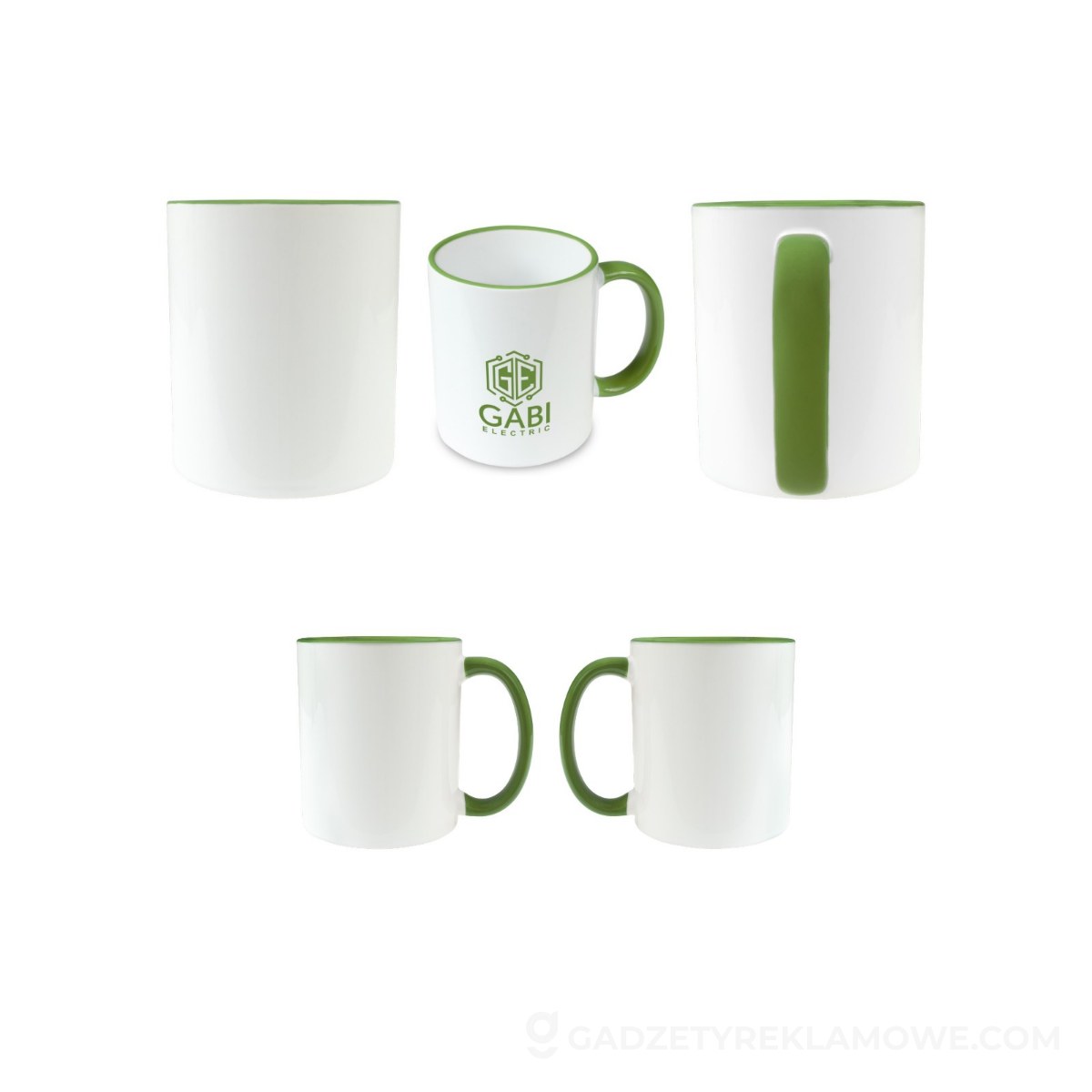 Kubek ceramiczny Nerita 350 ml - jasnozielony