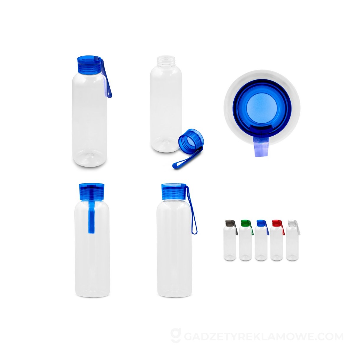 Butelka sportowa 500 ml z RPET | Suna - granatowa