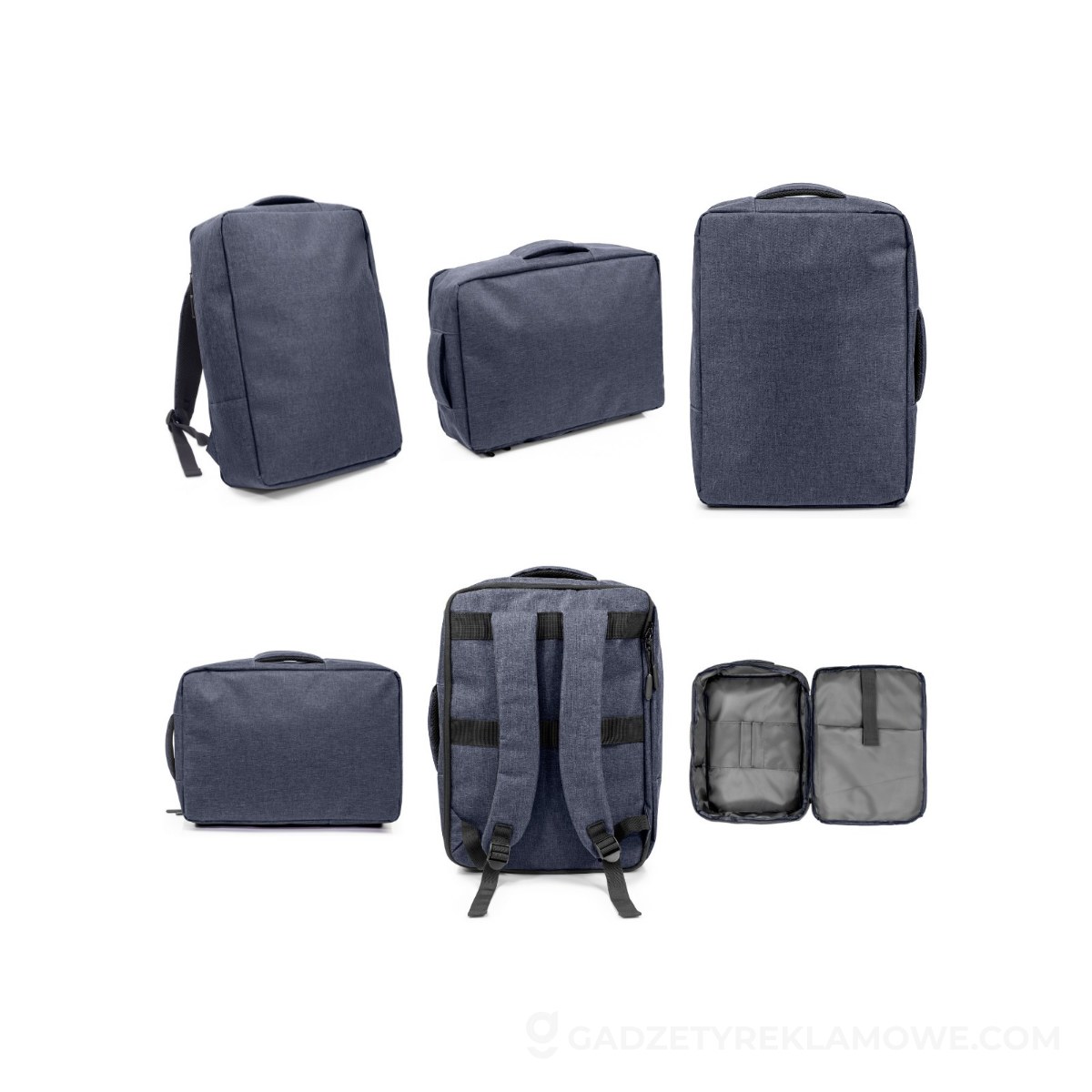 Plecak, torba na laptopa 15,6" RPET | Tahir - granatowa