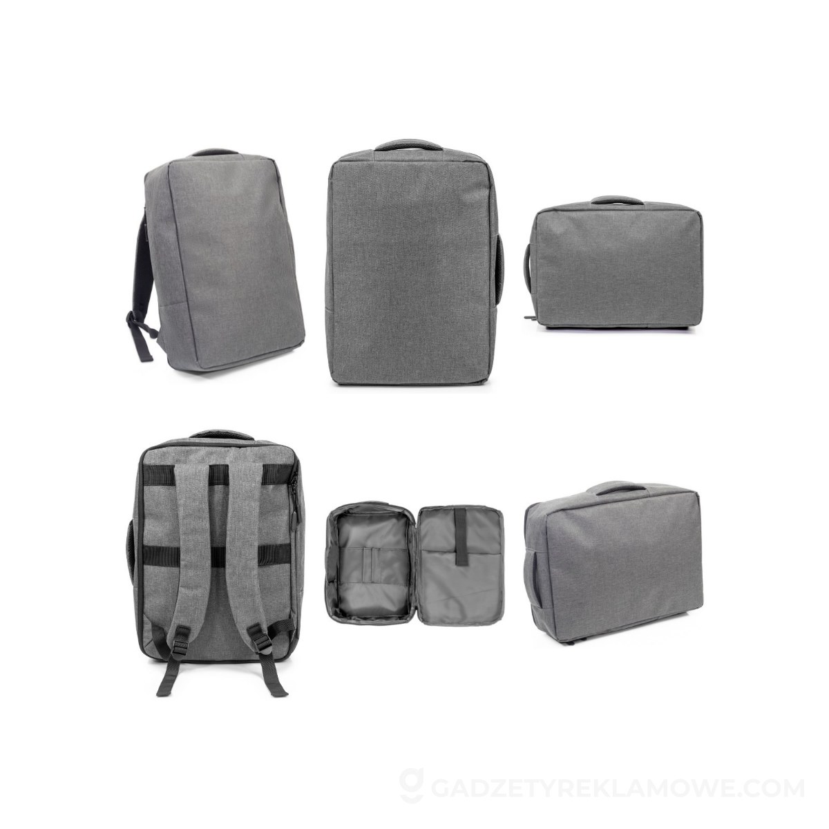 Plecak, torba na laptopa 15,6" RPET | Tahir - szara