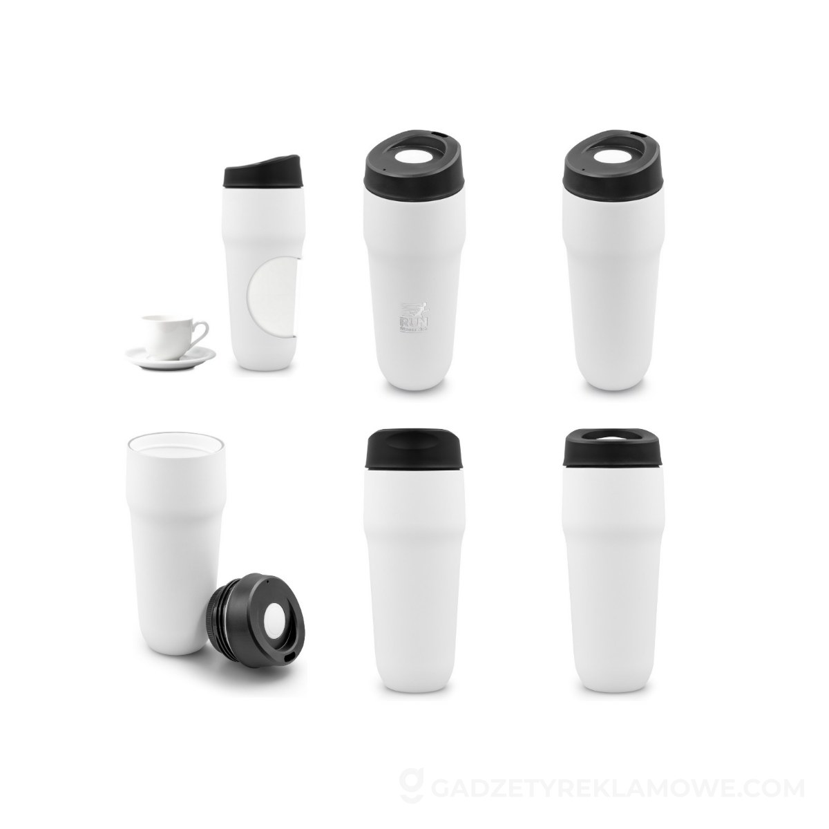 Kubek termiczny 400 ml Air Gifts | Niram - czarny