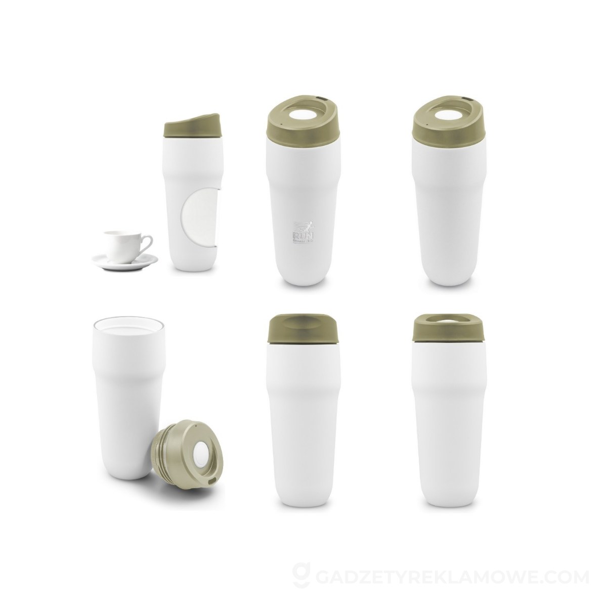 Kubek termiczny 400 ml Air Gifts | Niram - jasnozielony