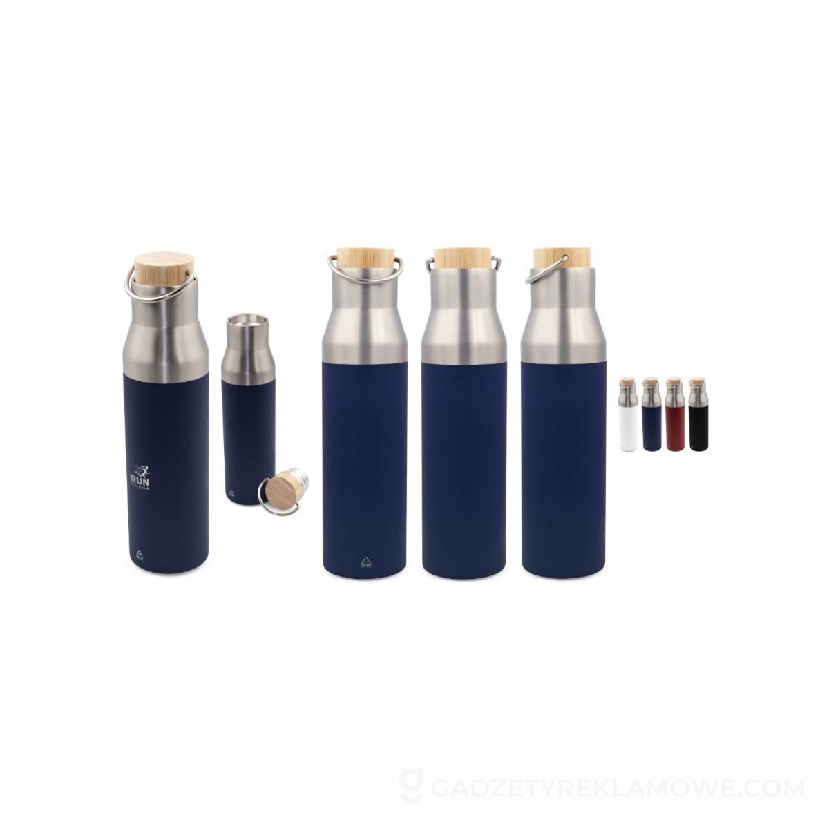 Butelka termiczna 550 ml | Zah - granatowa