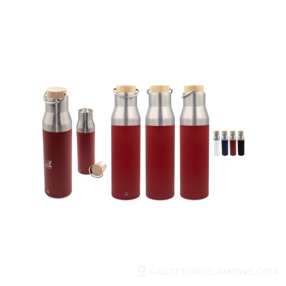 Butelka termiczna 550 ml | Zah - czerwona