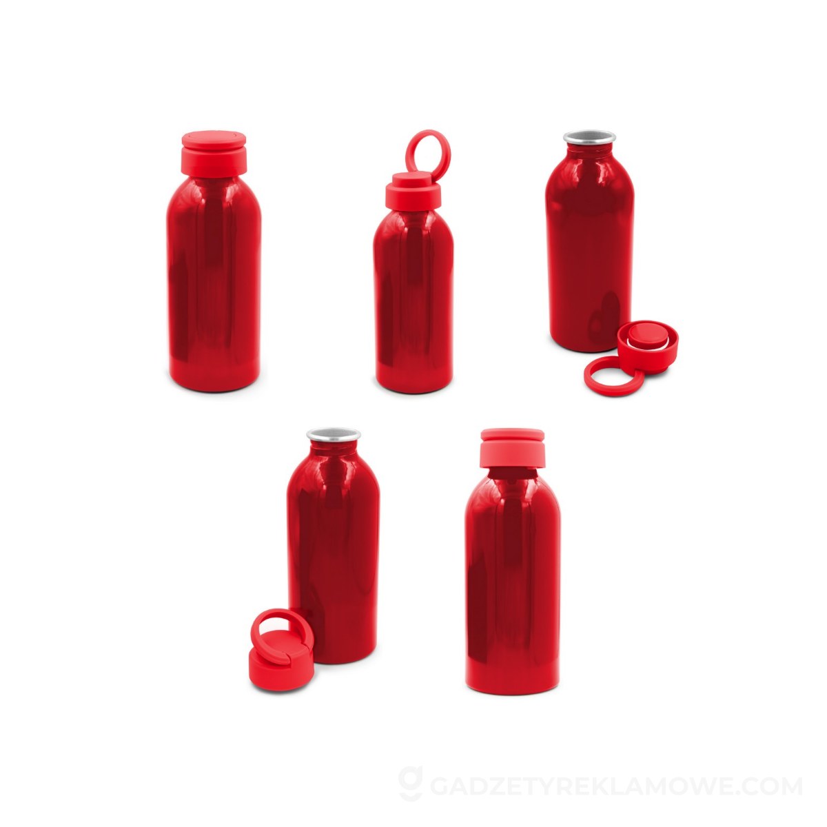 Butelka sportowa Pravleen 585 ml - czerwona