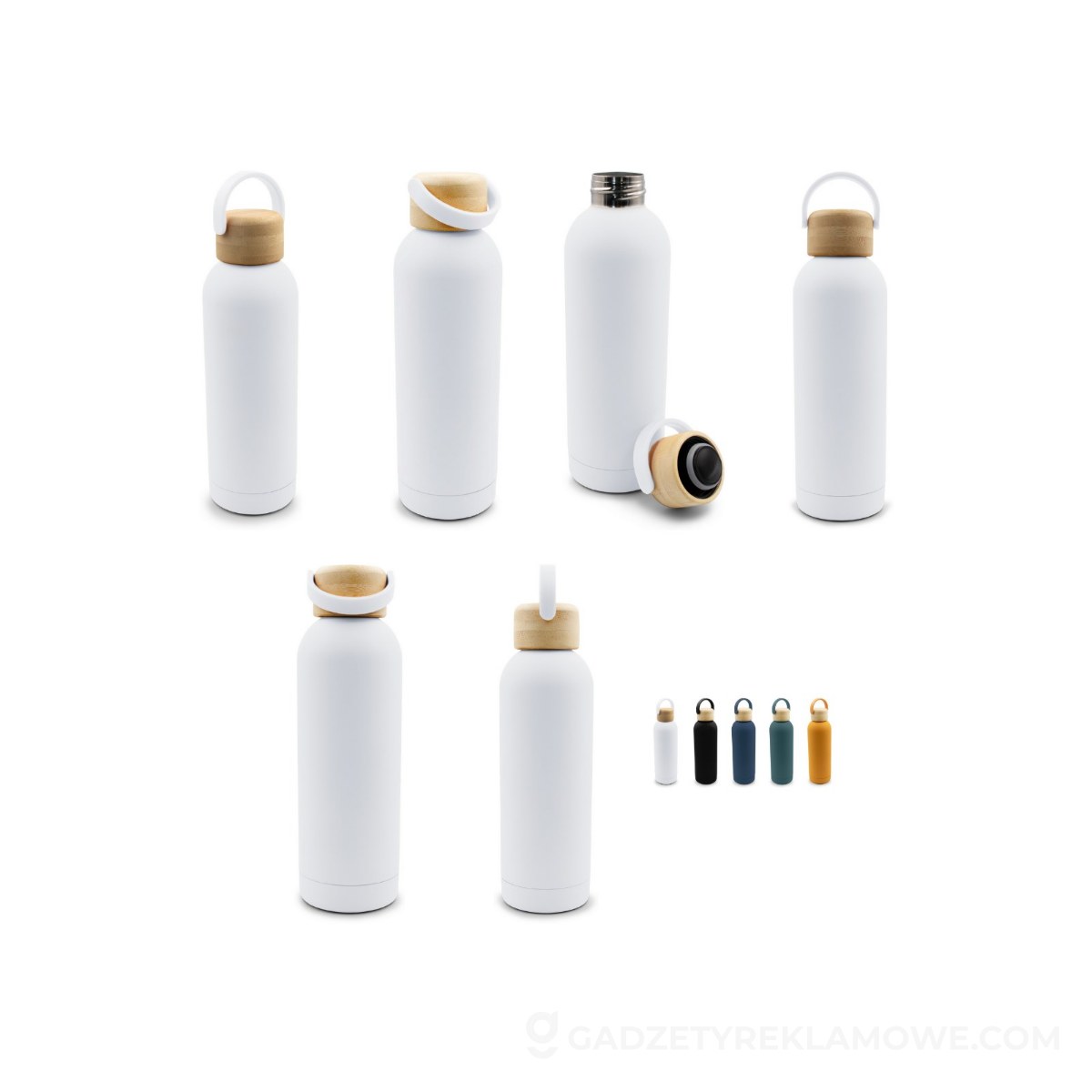 Butelka termiczna 500 ml | Zeniqua - biała