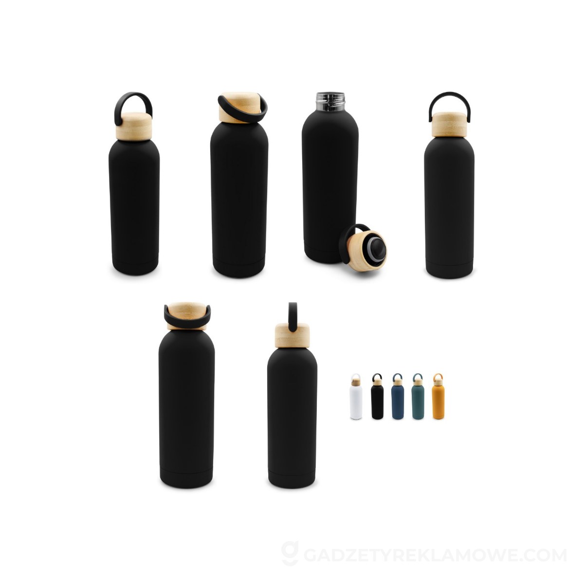 Butelka termiczna 500 ml | Zeniqua - czarna