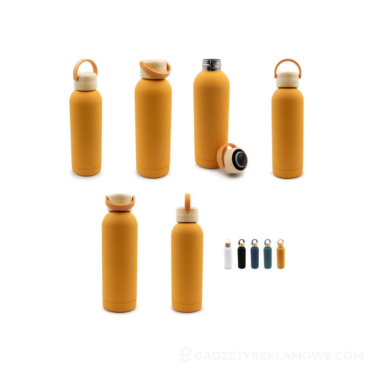 Butelka termiczna 500 ml | Zeniqua - żółta