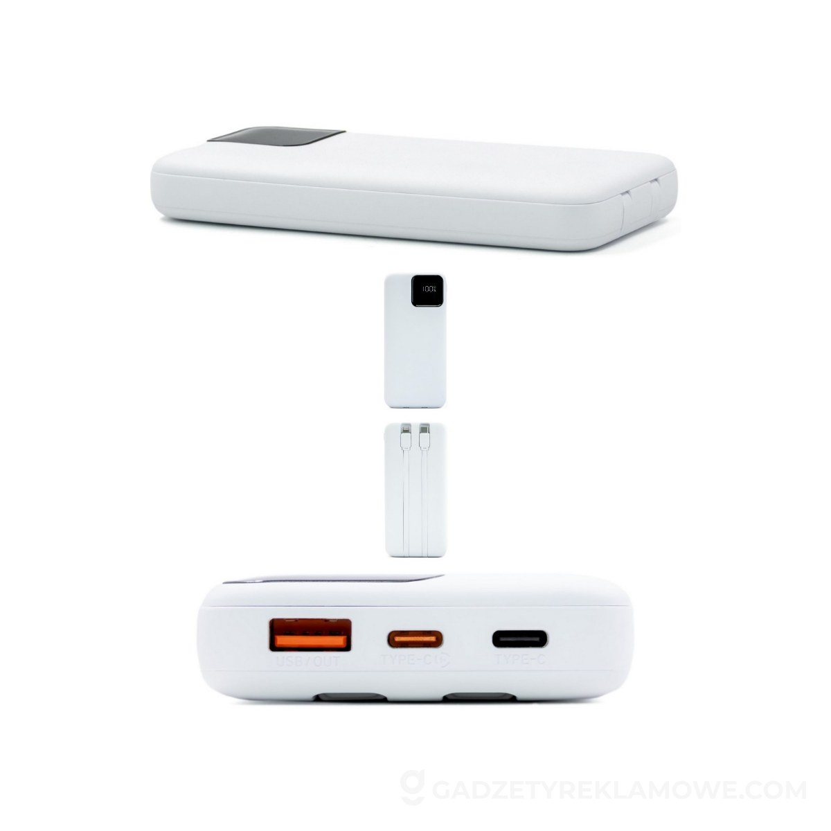AXP-VA272-02-wariantu-watermark Power bank 10000 mAh BrandCharger Powe charge - biały