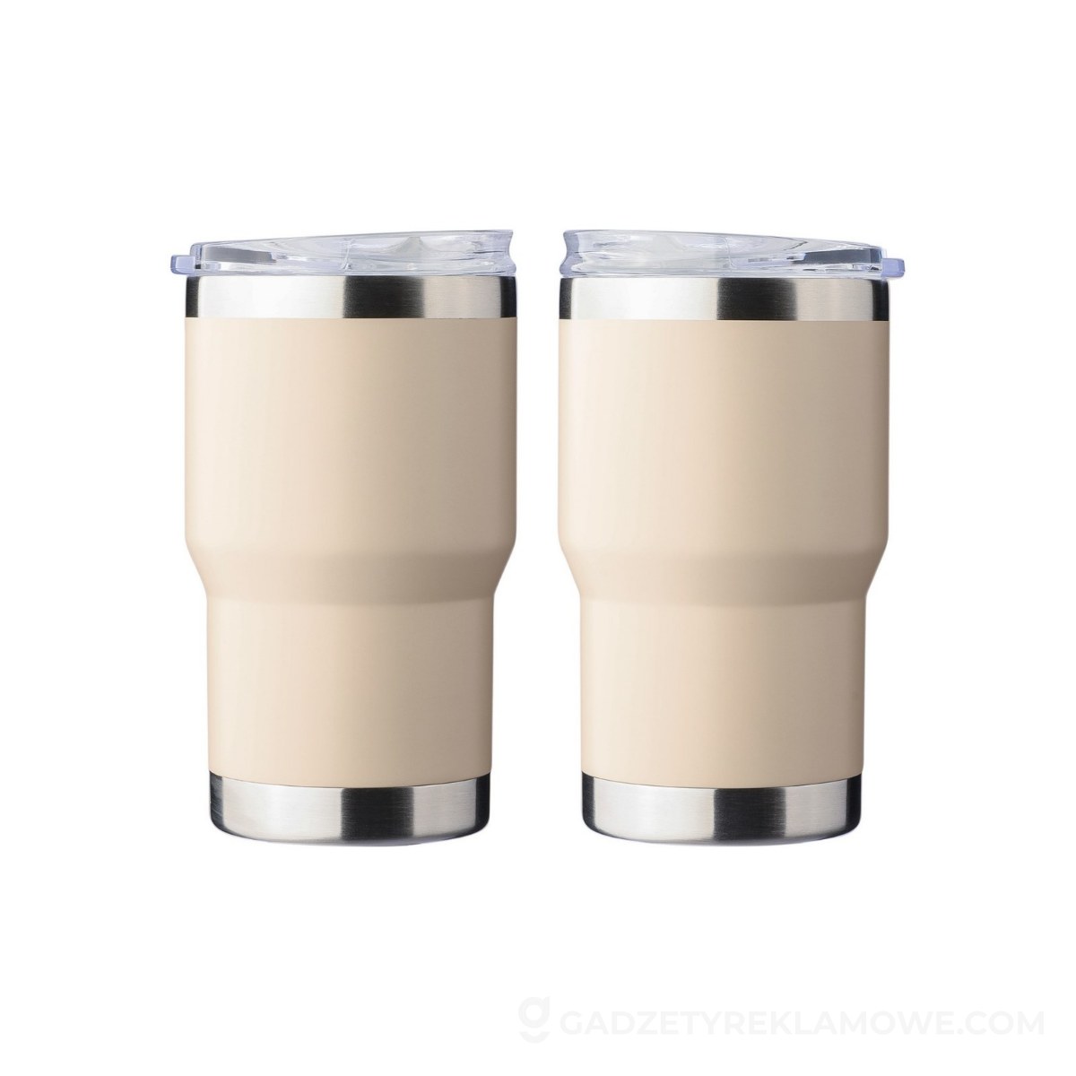 Kubek termiczny 350 ml z powłoką ceramiczną - beżowy