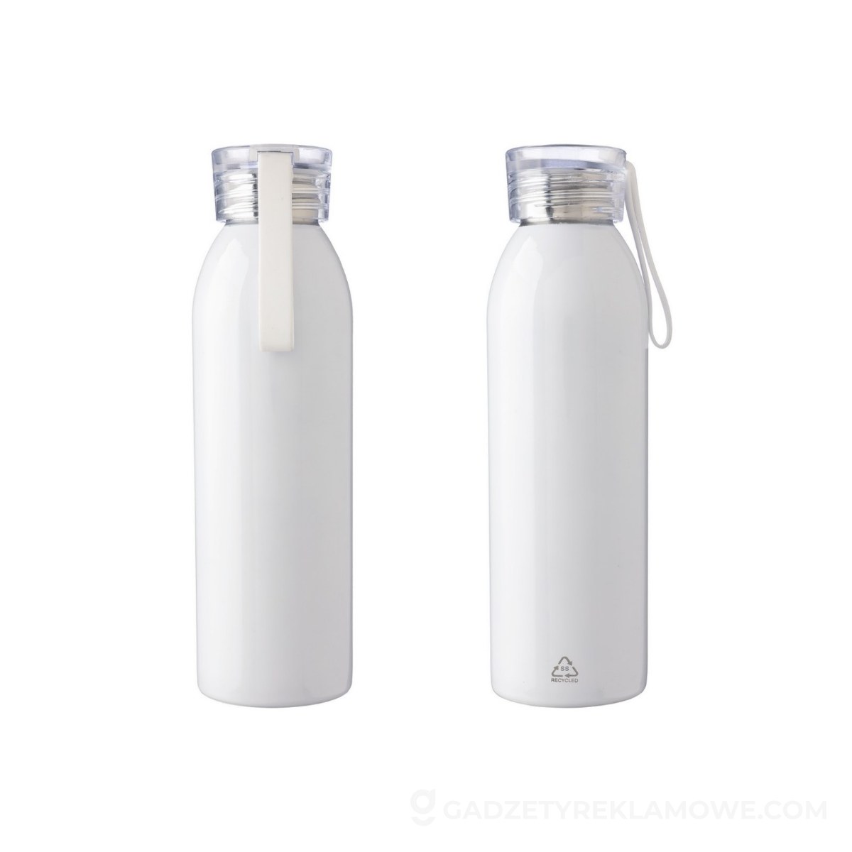 Butelka sportowa 650 ml - biała