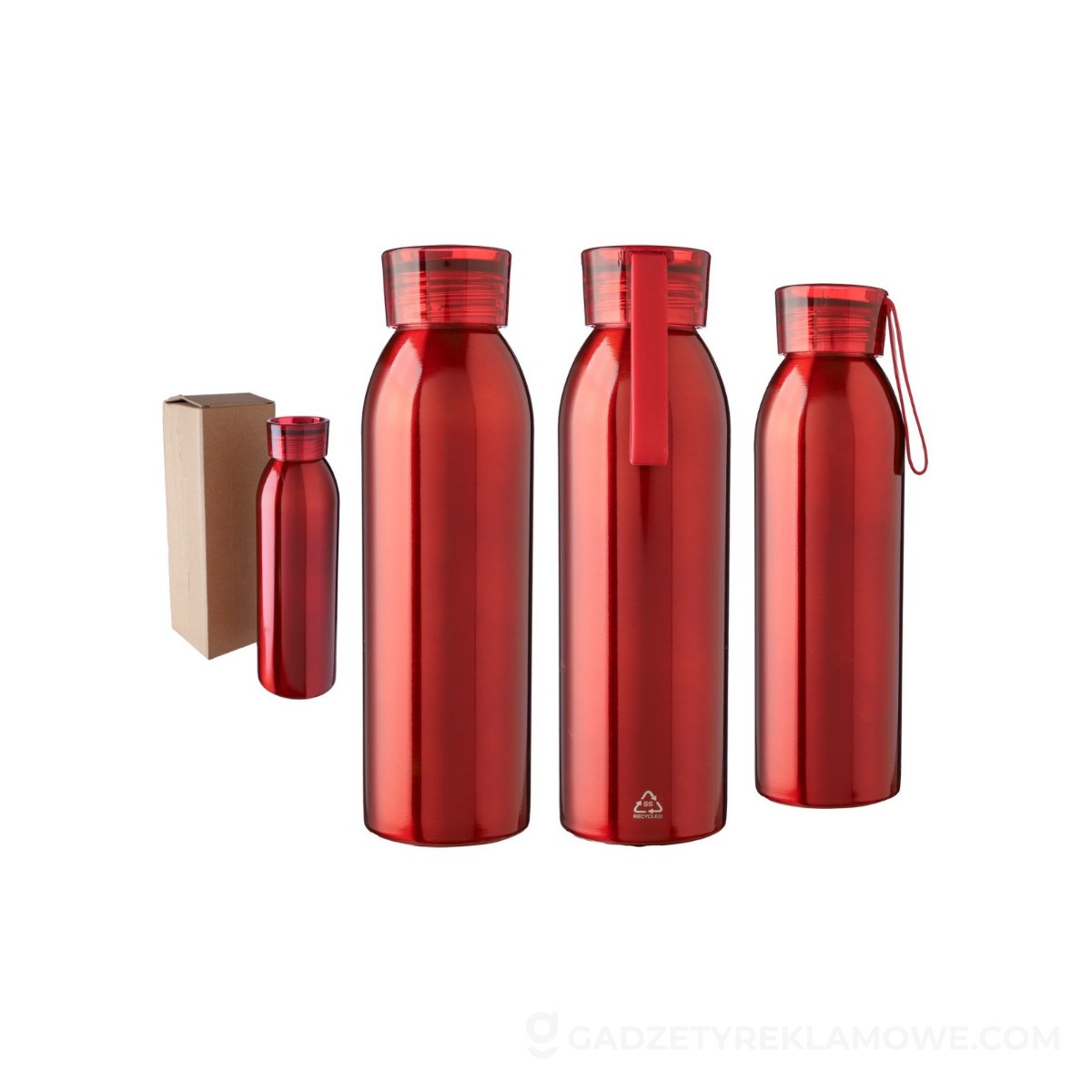 Butelka sportowa 650 ml - czerwona