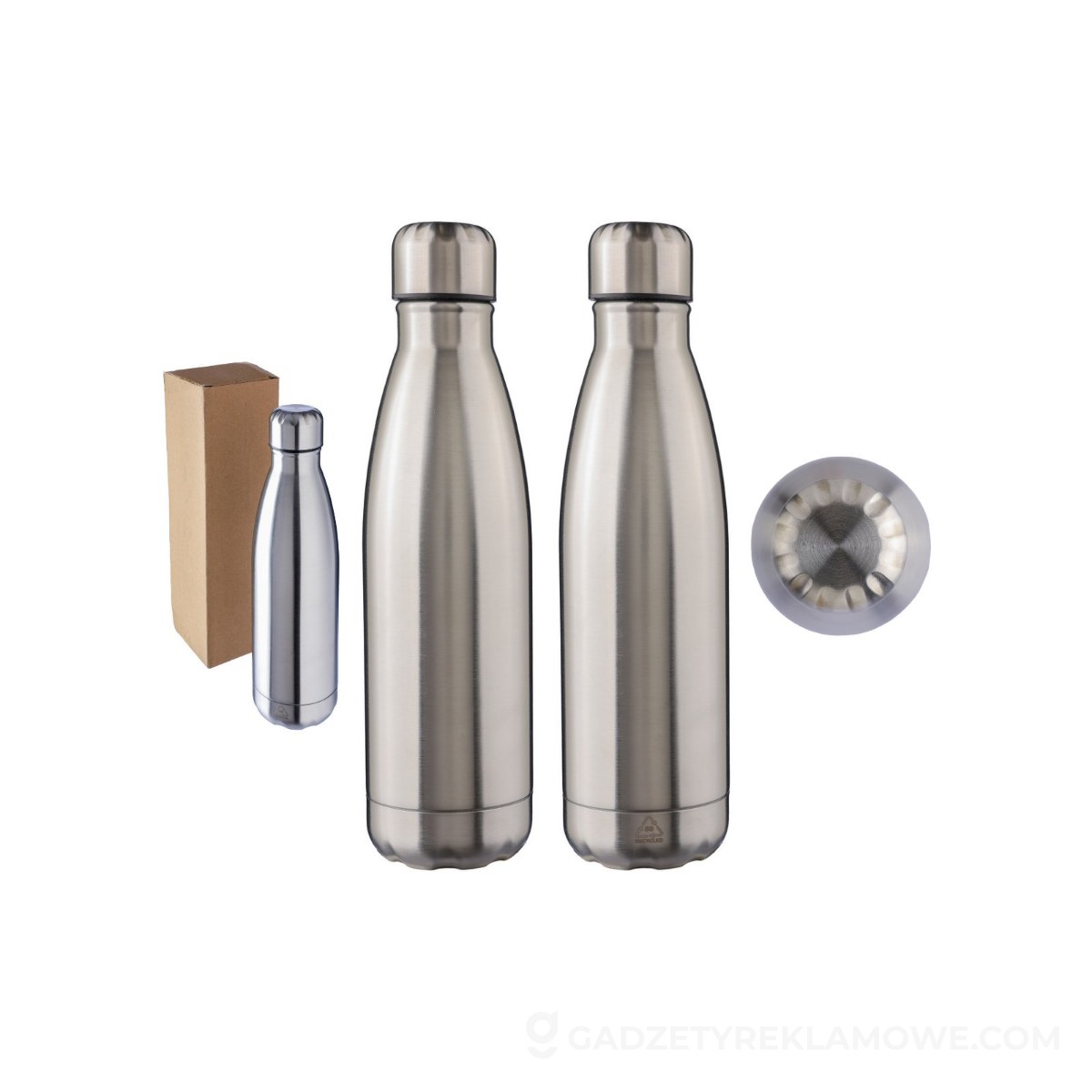 Butelka termiczna 500 ml - srebrna