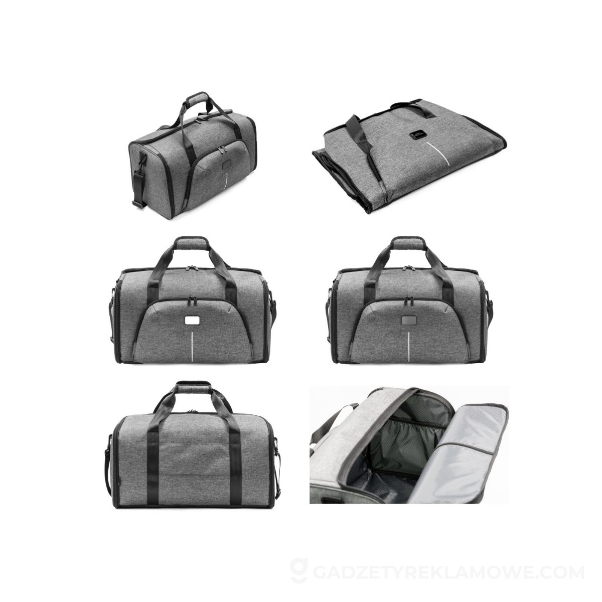 Gadżety reklamowe dla podróżujących - must have 5 Torba sportowa, podróżna BrandCharger Voyager - szara