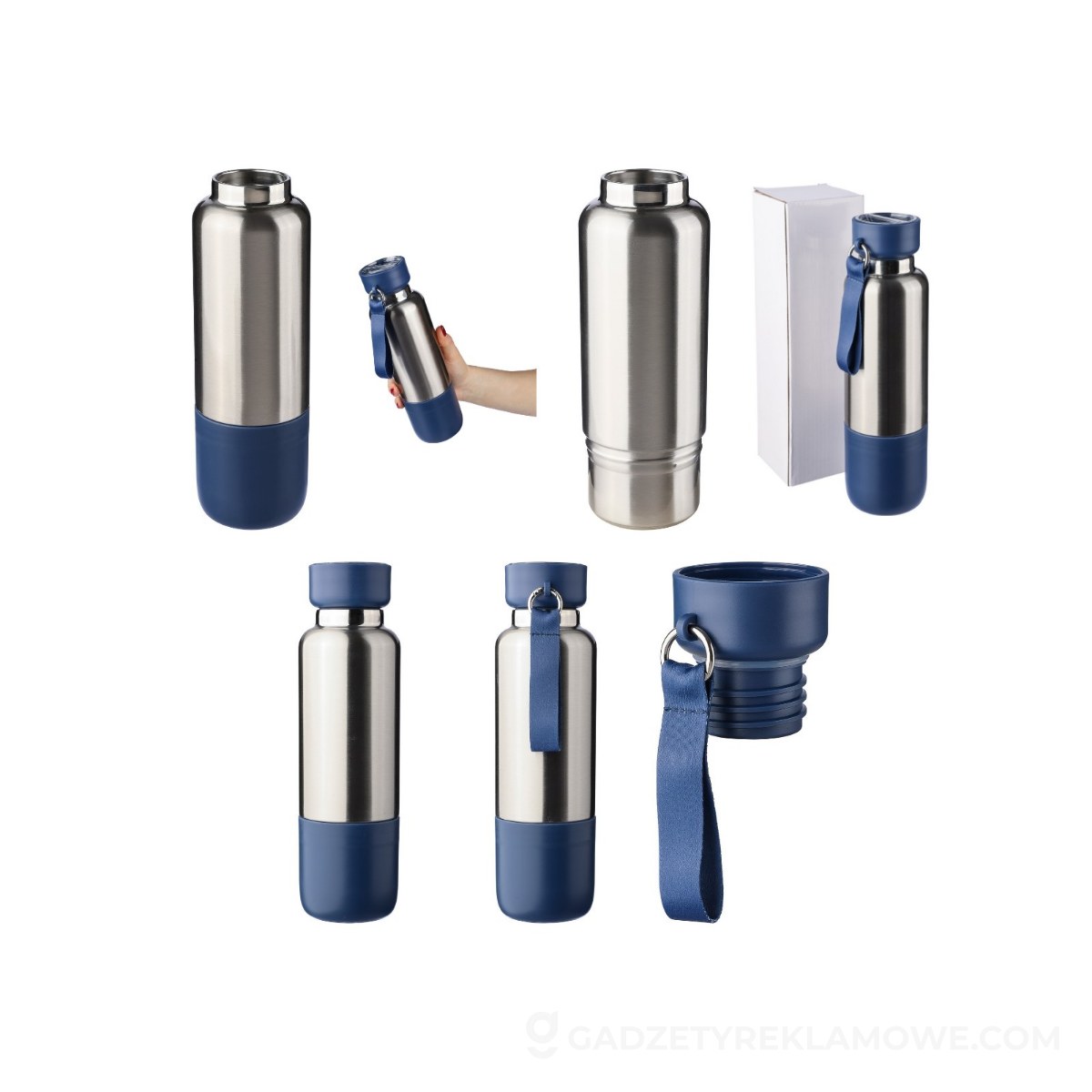 Butelka termiczna 500 ml - niebieska