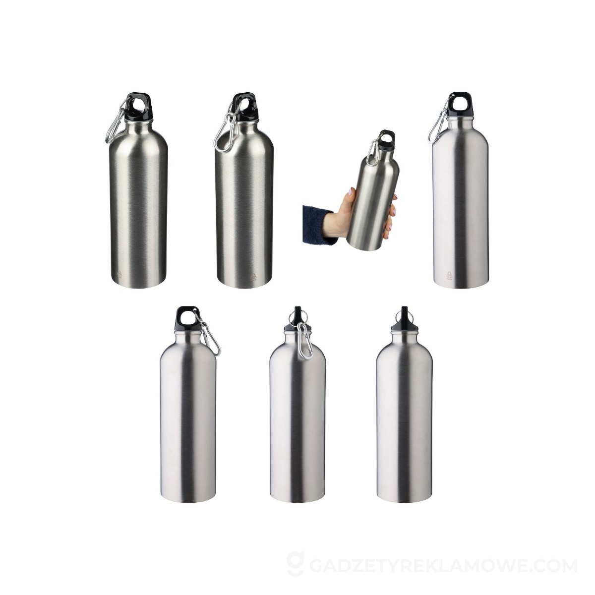 Butelka sportowa 750 ml - srebrna
