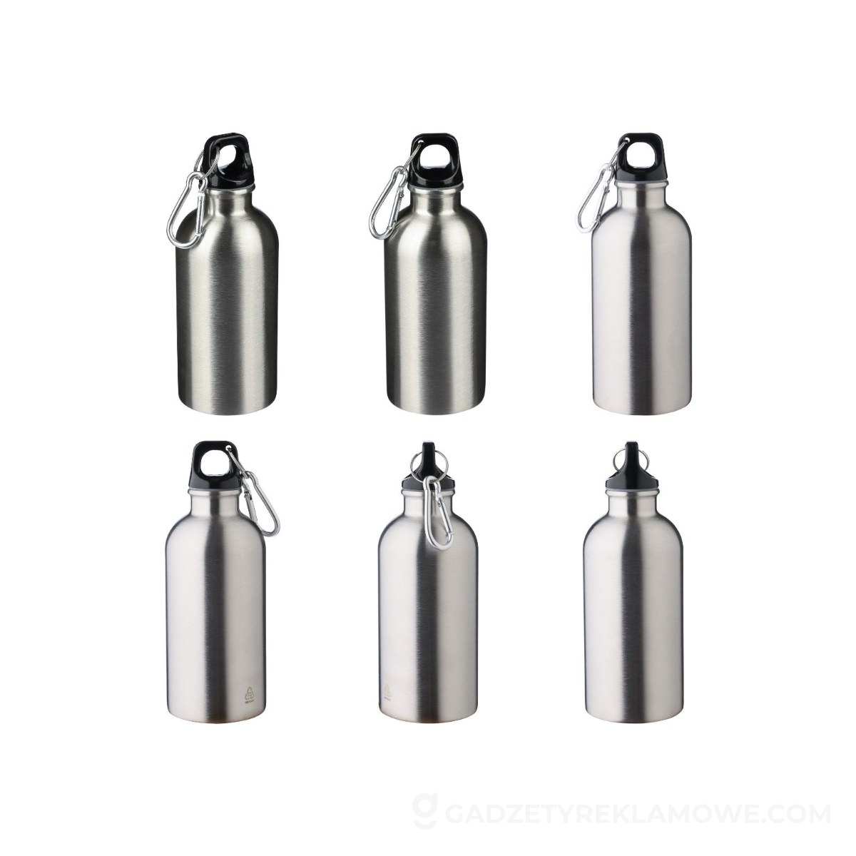 Butelka sportowa 400 ml - srebrna