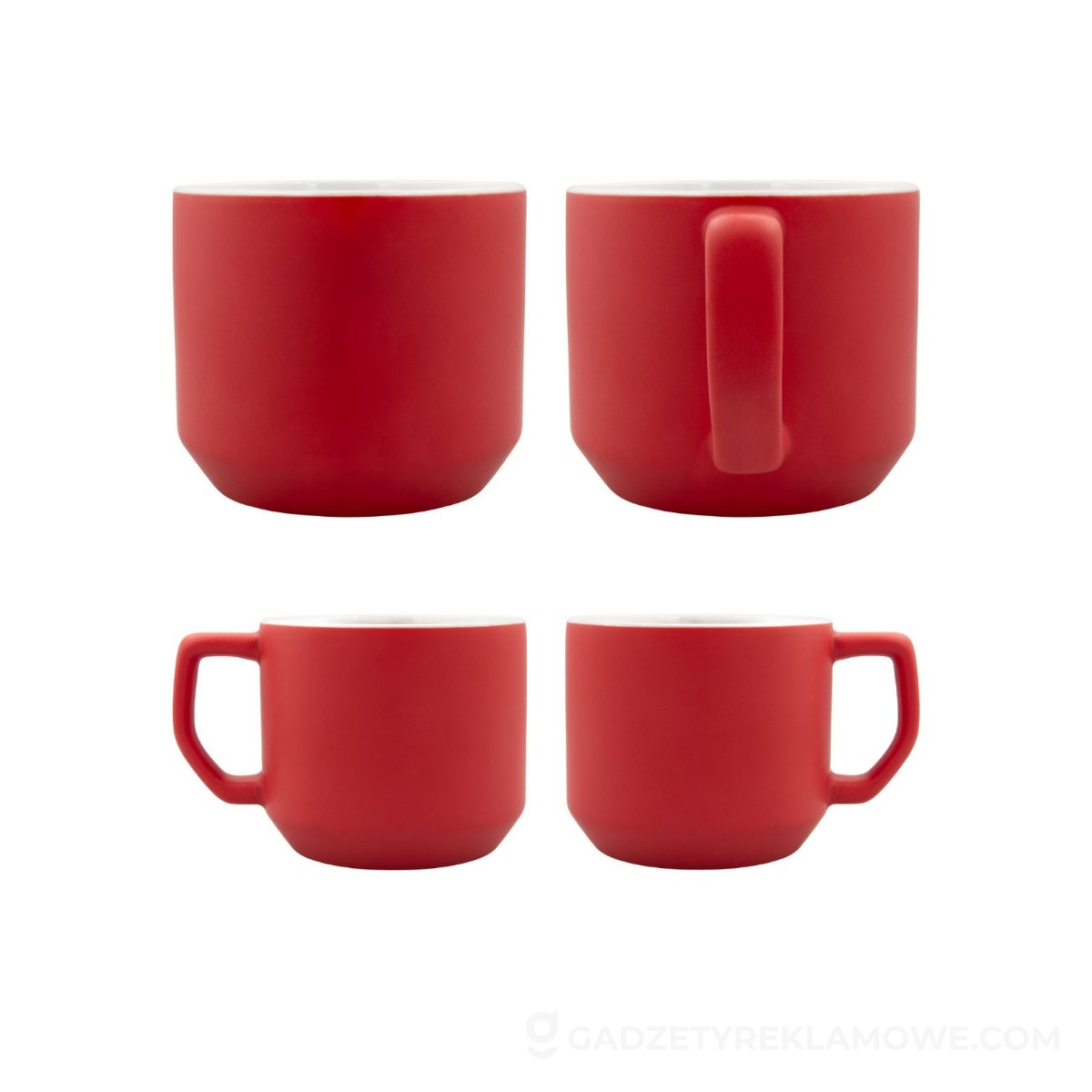 Kubek ceramiczny 330 ml | Everika - czerwony