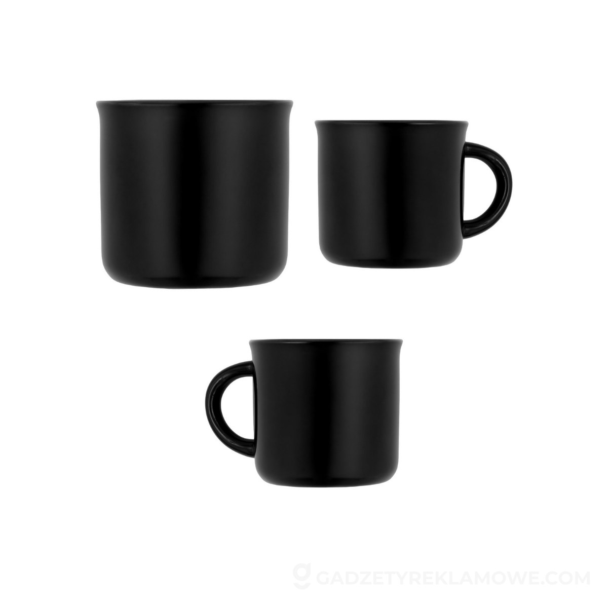 Kubek ceramiczny Lini 280 ml - czarny