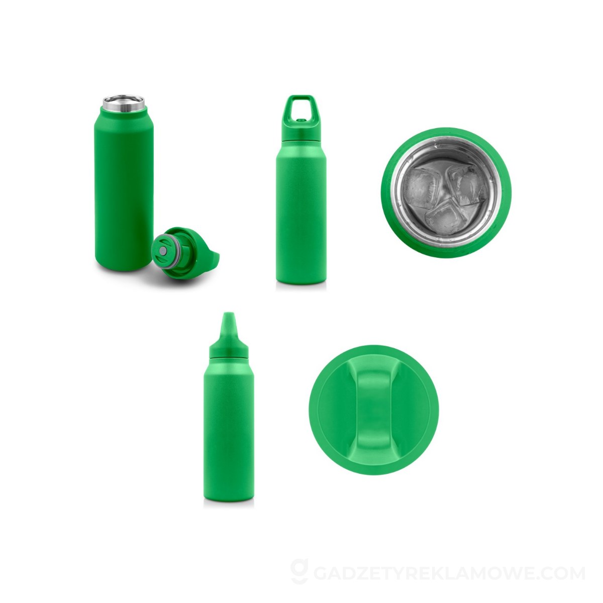 Butelka sportowa Air Gifts Almaide 530 ml - zielona