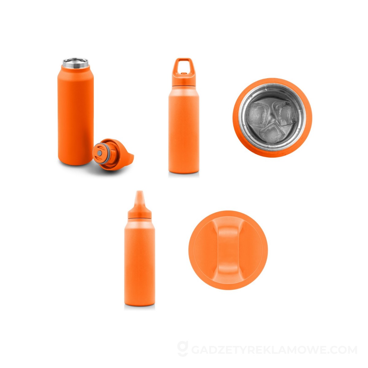 Butelka sportowa Air Gifts Almaide 530 ml - pomarańczowa