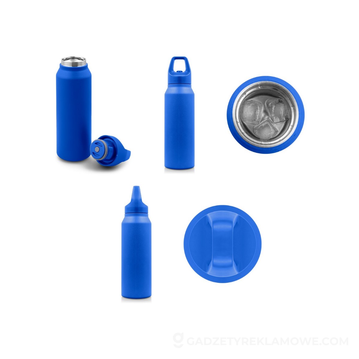 Butelka sportowa Air Gifts Almaide 530 ml - niebieska