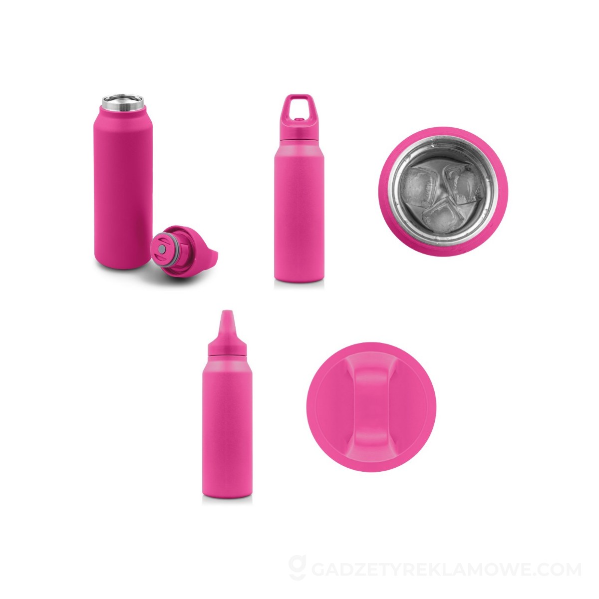 Butelka sportowa Air Gifts Almaide 530 ml - różowa