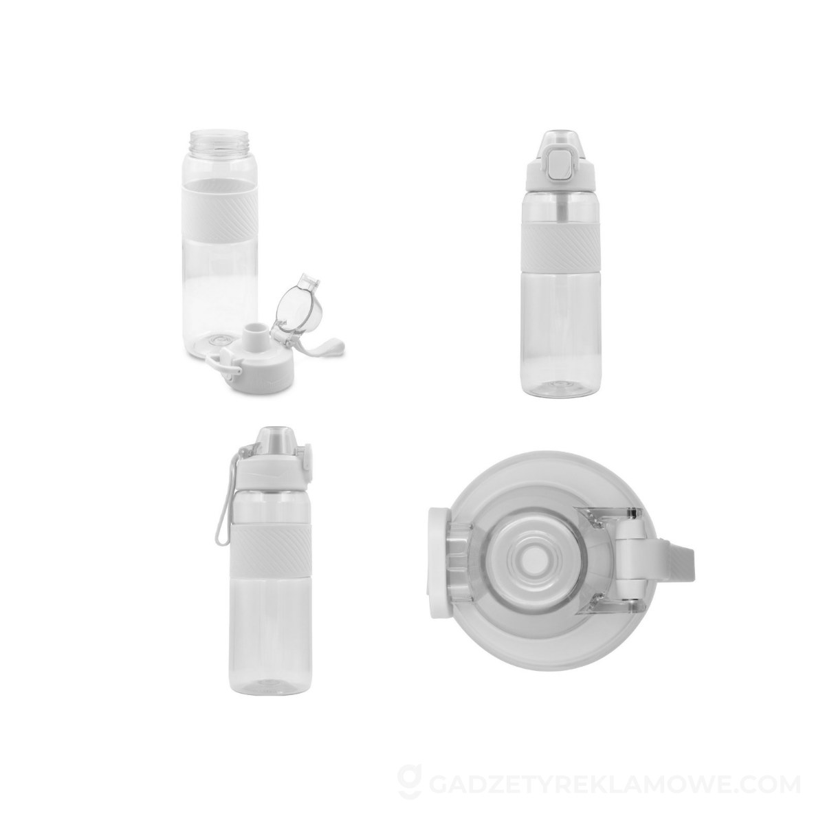 Butelka sportowa Air Gifts Flore 850 ml - biała