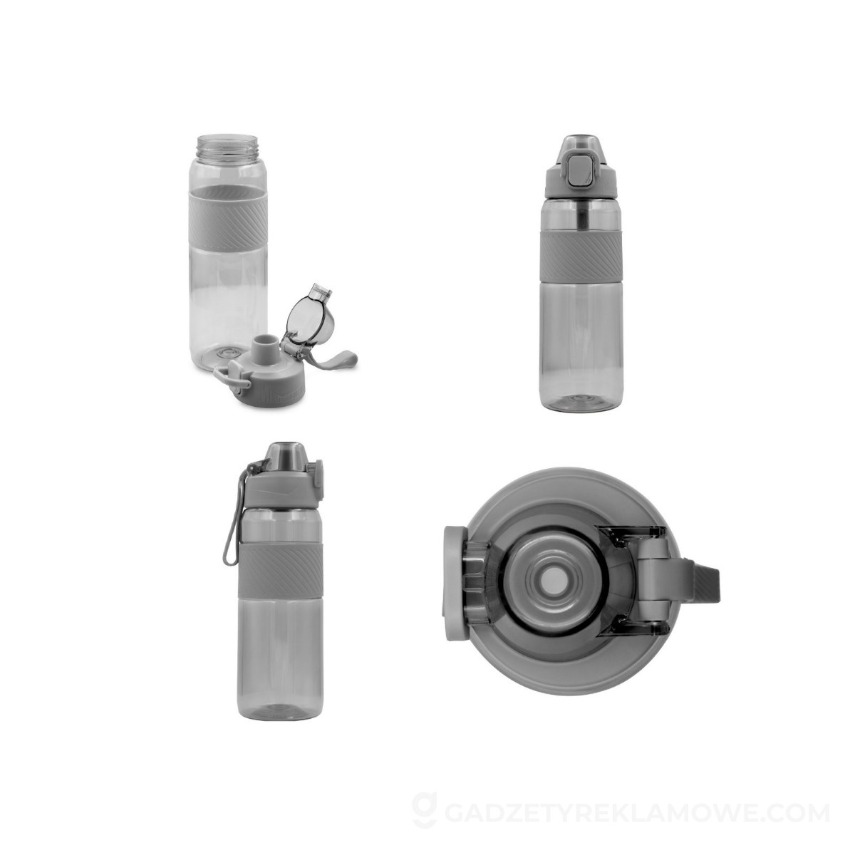 Butelka sportowa Air Gifts Flore 850 ml - szara