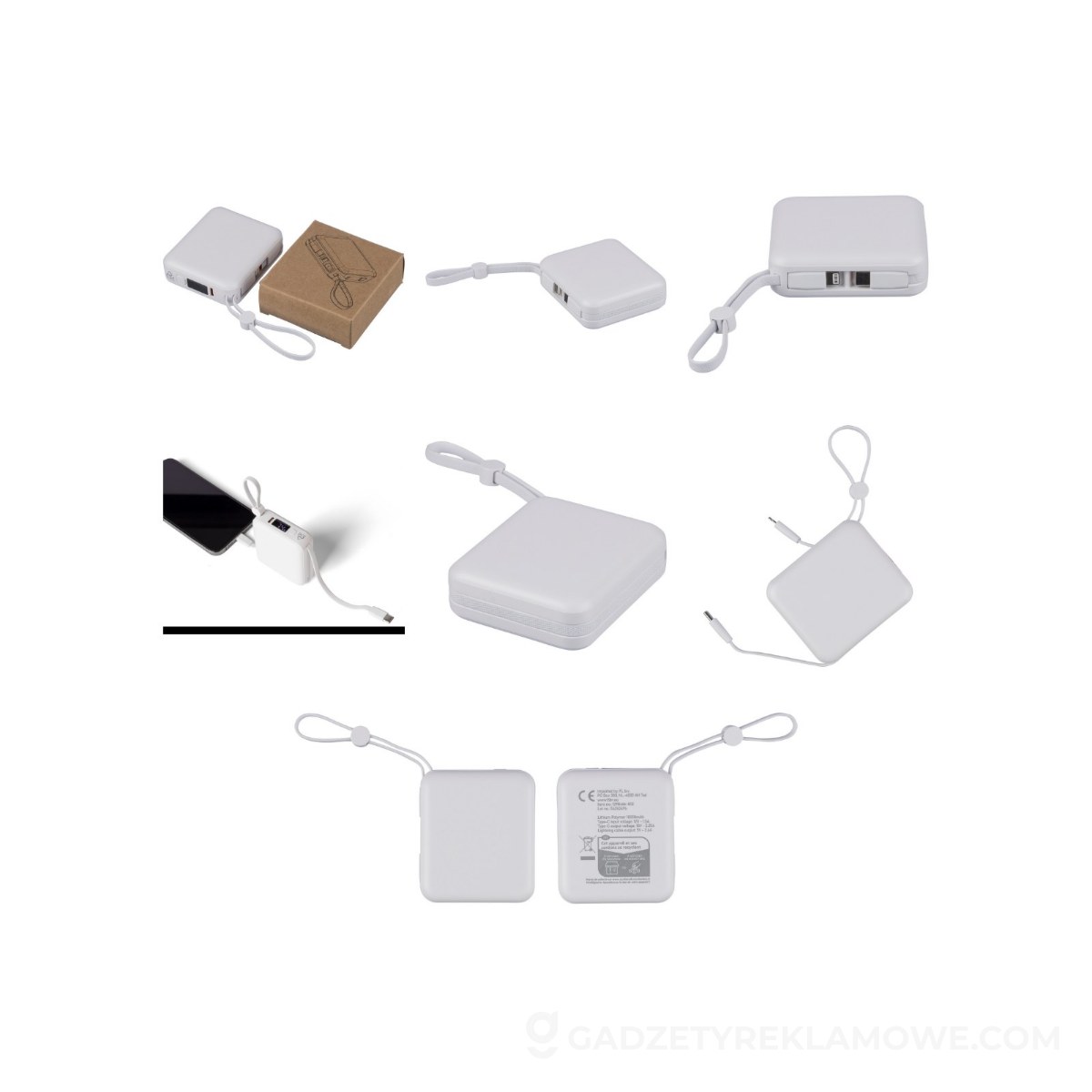 Power bank 10000 mAh 22,5 W - biały