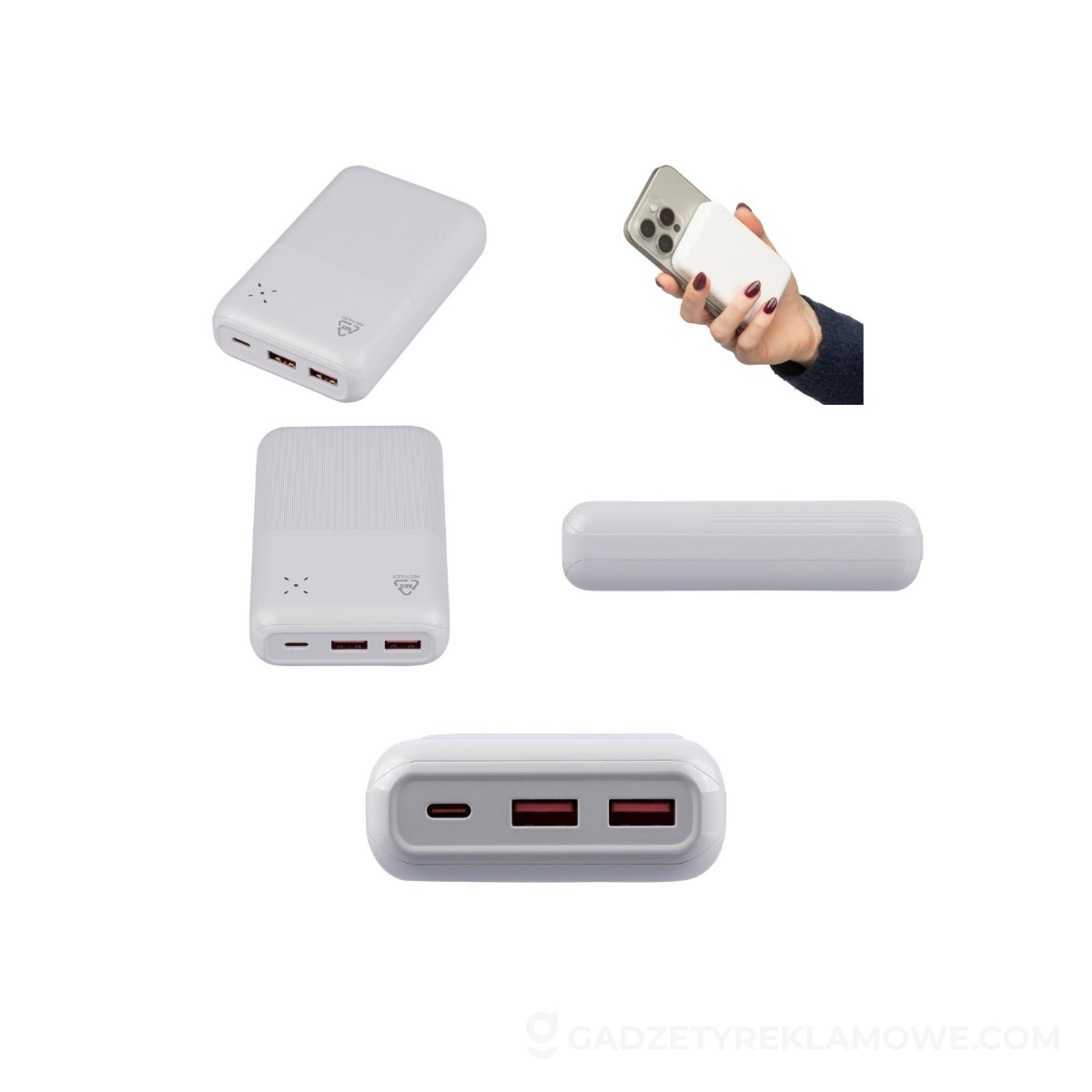 Power bank 20000 mAh 22,5 W - biały