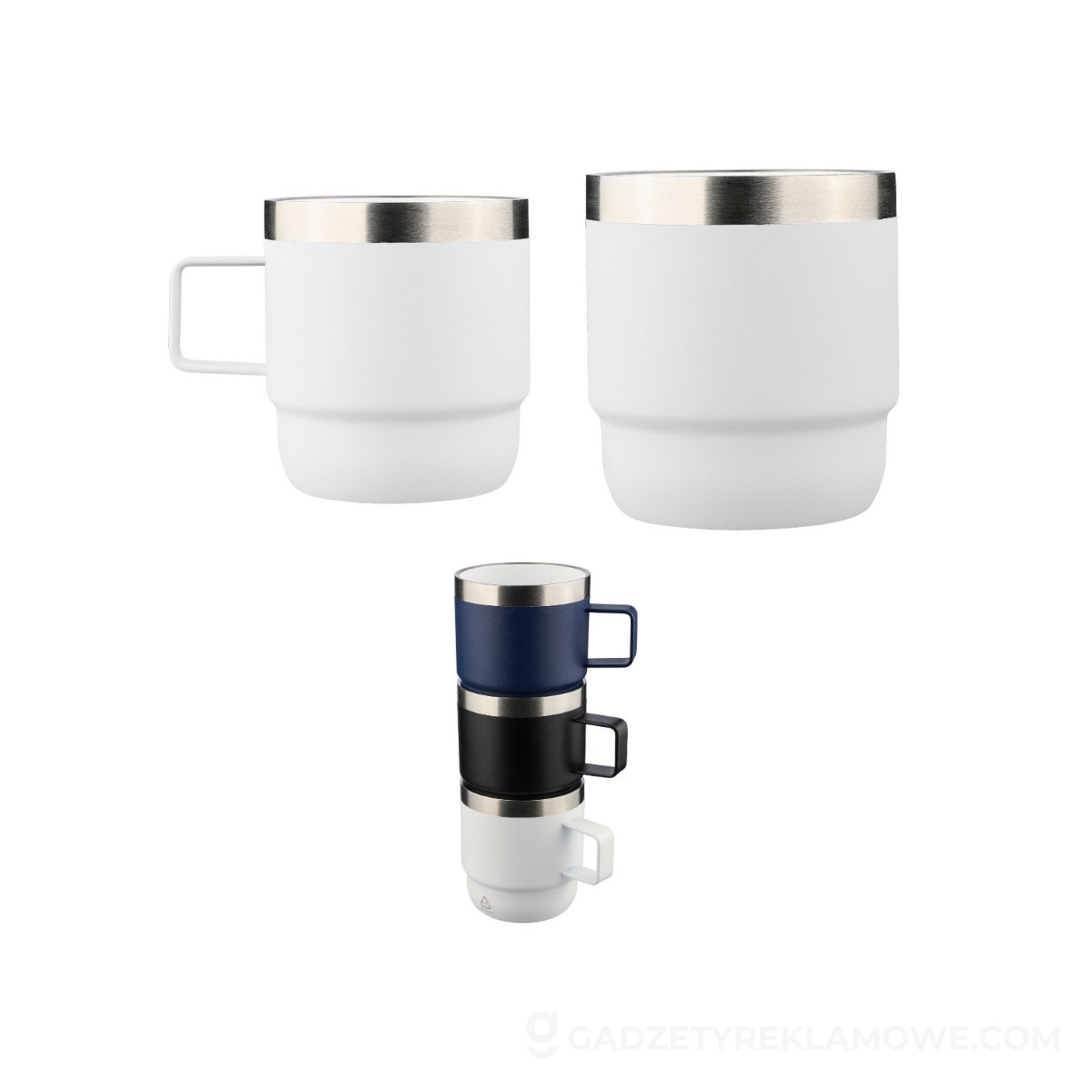 Kubek z powłoką ceramiczną 180 ml - biały
