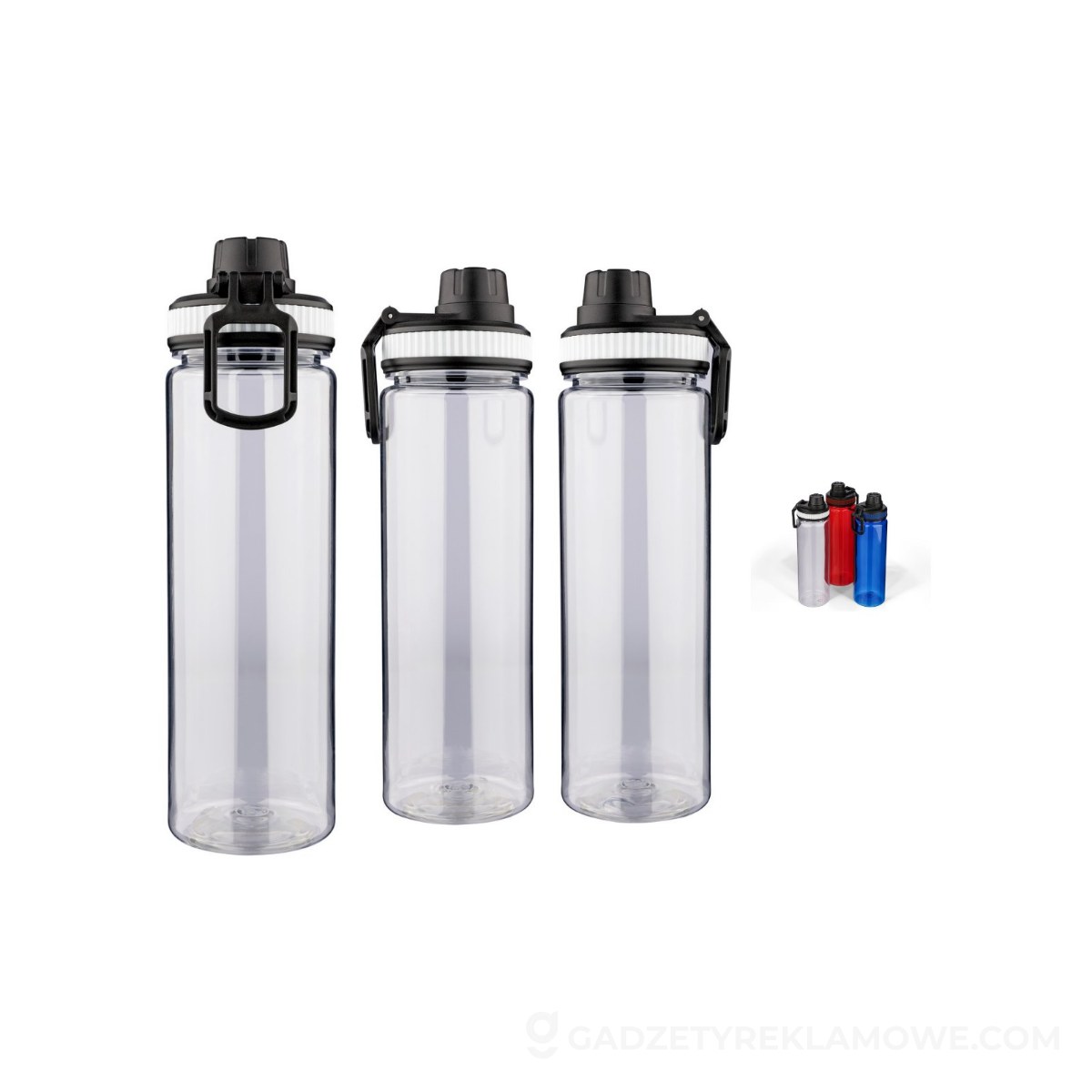 Butelka sportowa 750 ml - biała