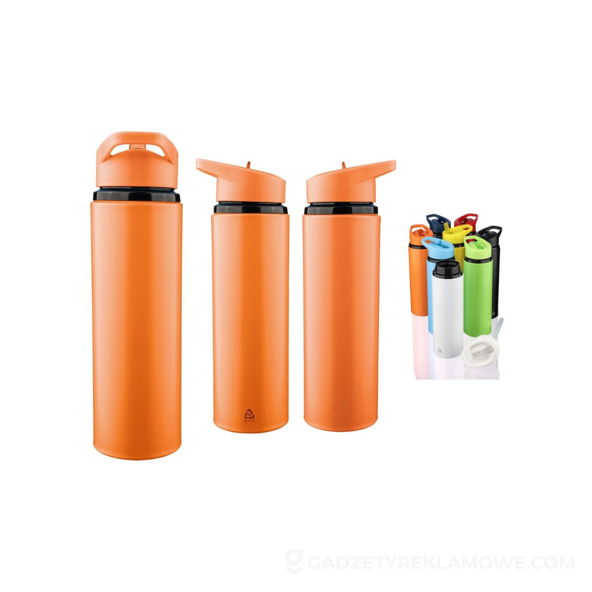 Butelka sportowa 500 ml - pomarańczowa