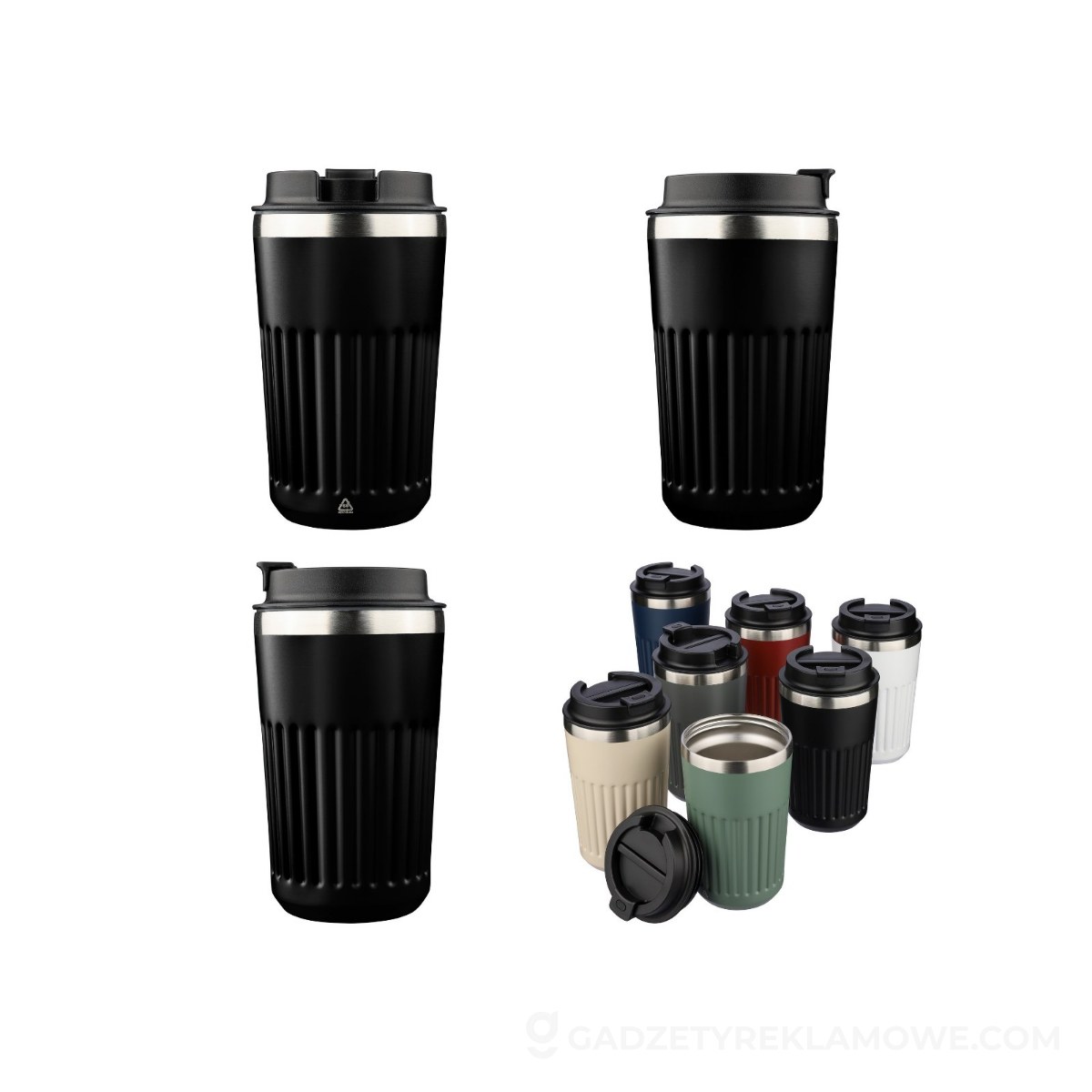 Kubek termiczny 400 ml - czarny