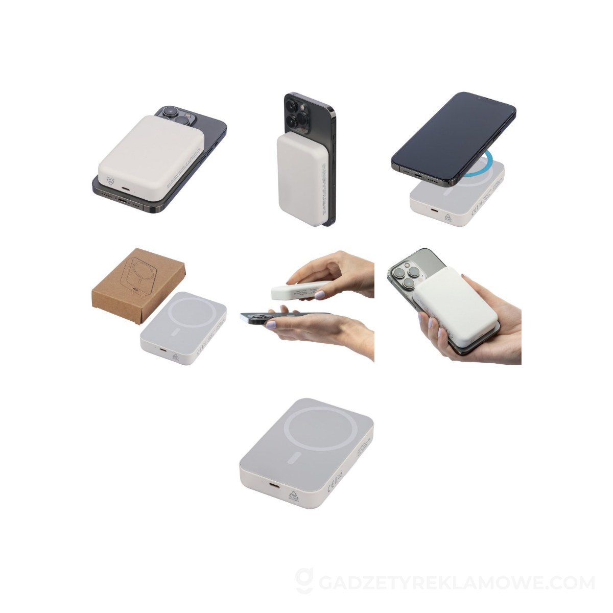 AXP-VB277-02-wariantu-watermark Bezprzewodowy power bank 10000 mAh - biały