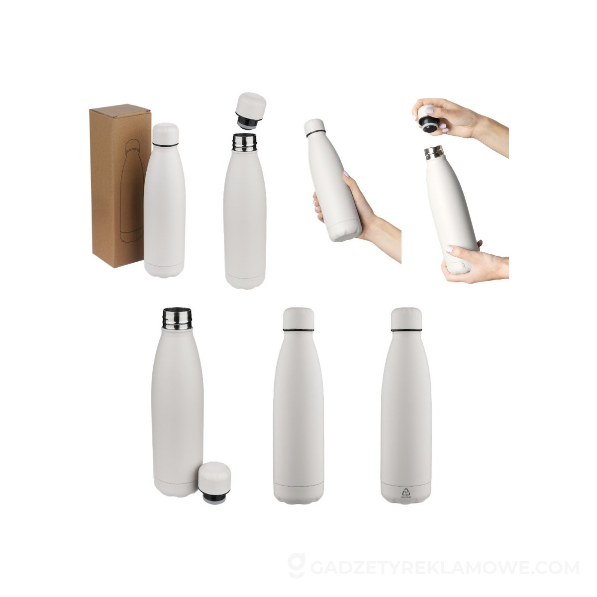 Butelka termiczna 500 ml - biała