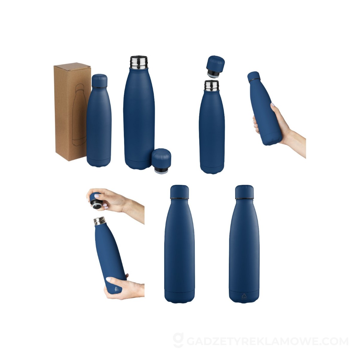 Butelka termiczna 500 ml - granatowa
