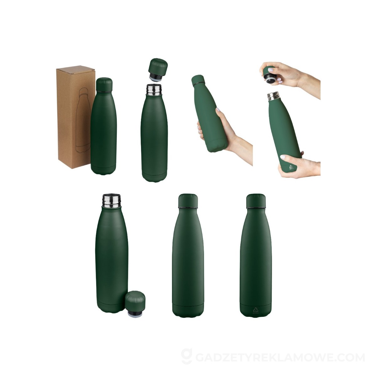 Butelka termiczna 500 ml - zielona