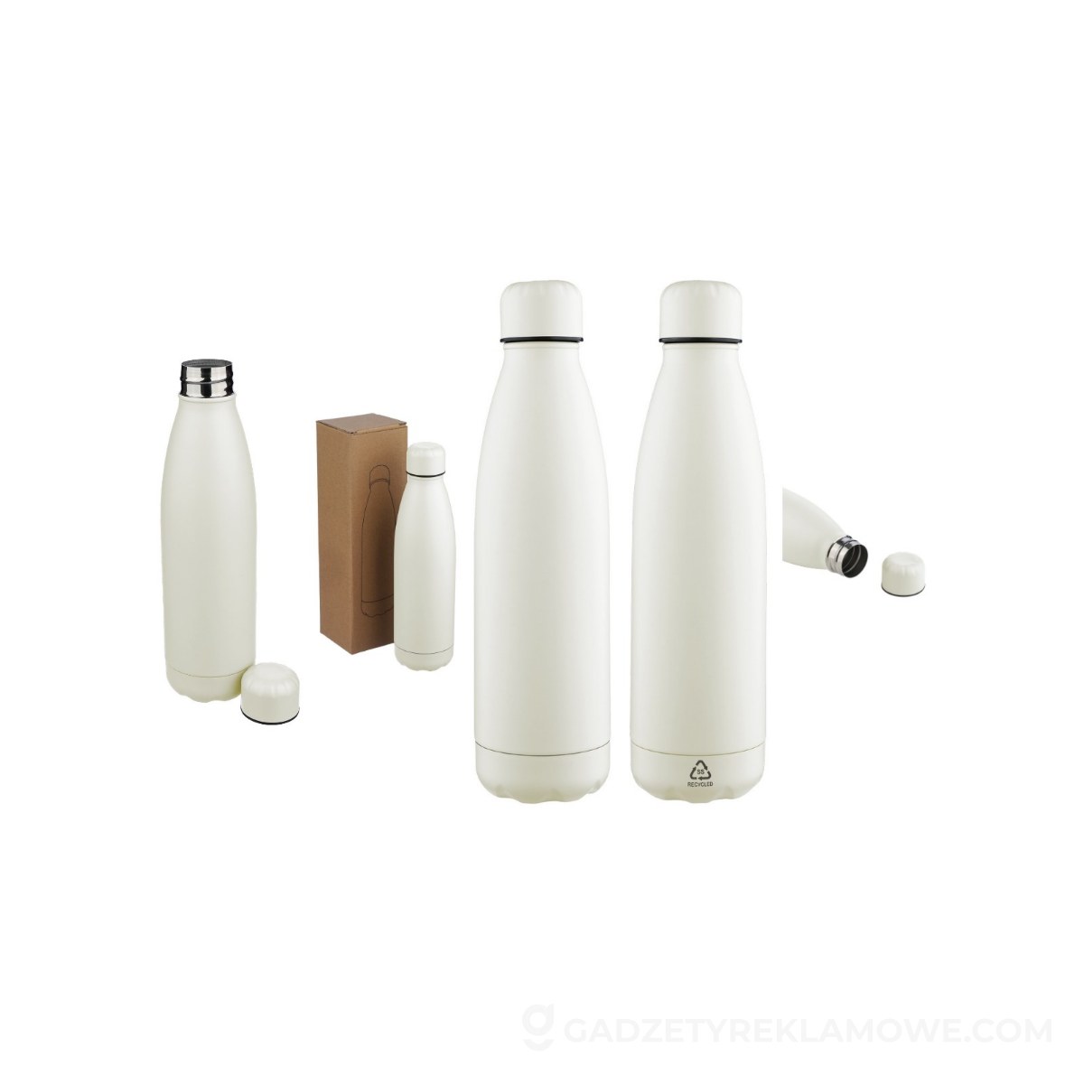 Butelka sportowa 700 ml - biała
