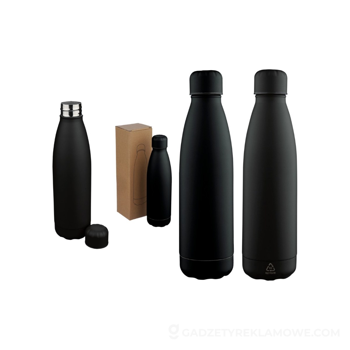 Butelka sportowa 700 ml - czarna