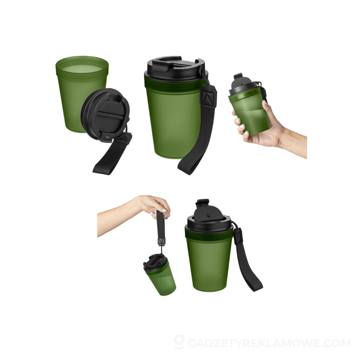 Kubek podróżny 350 ml - zielony