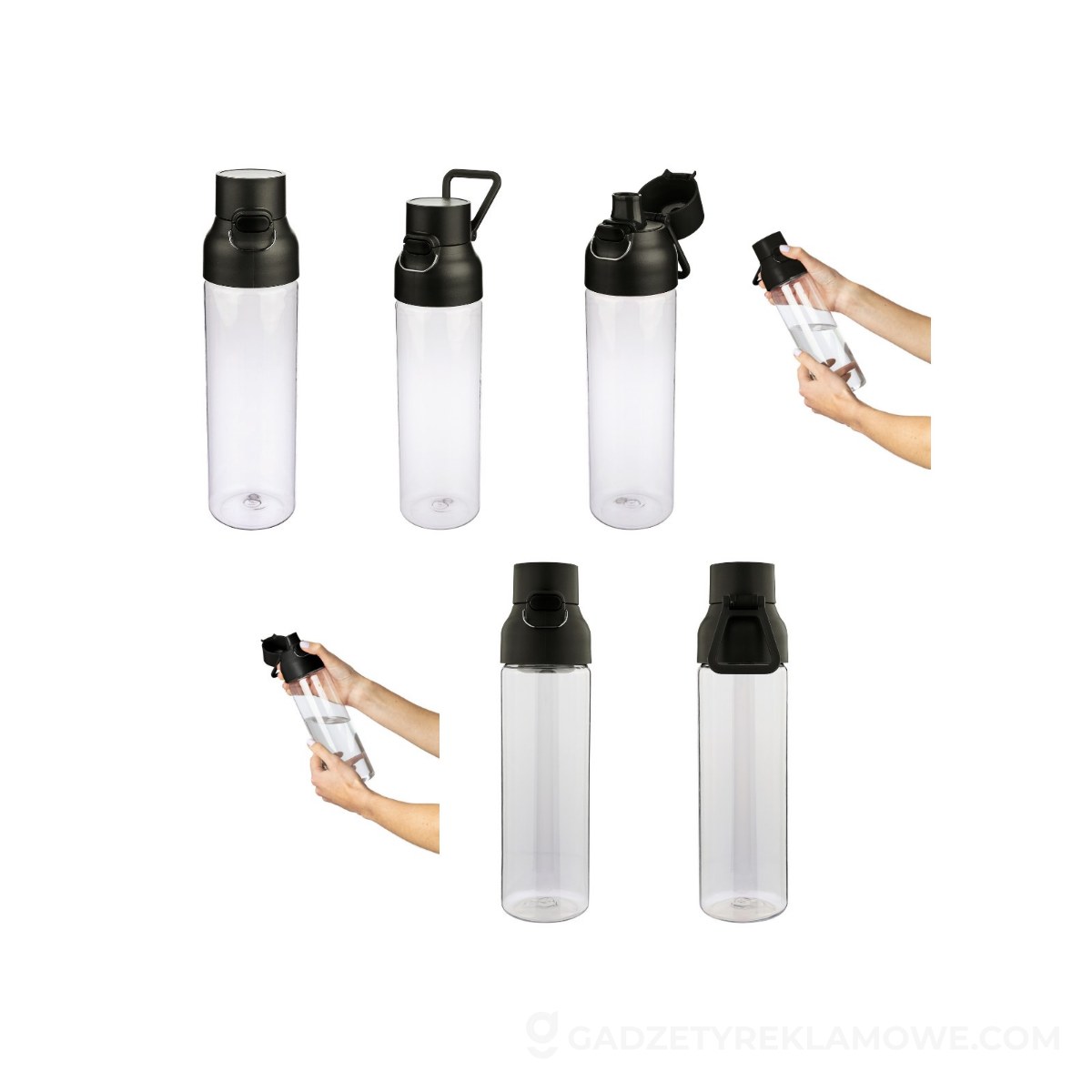 Butelka sportowa 750 ml - czarna