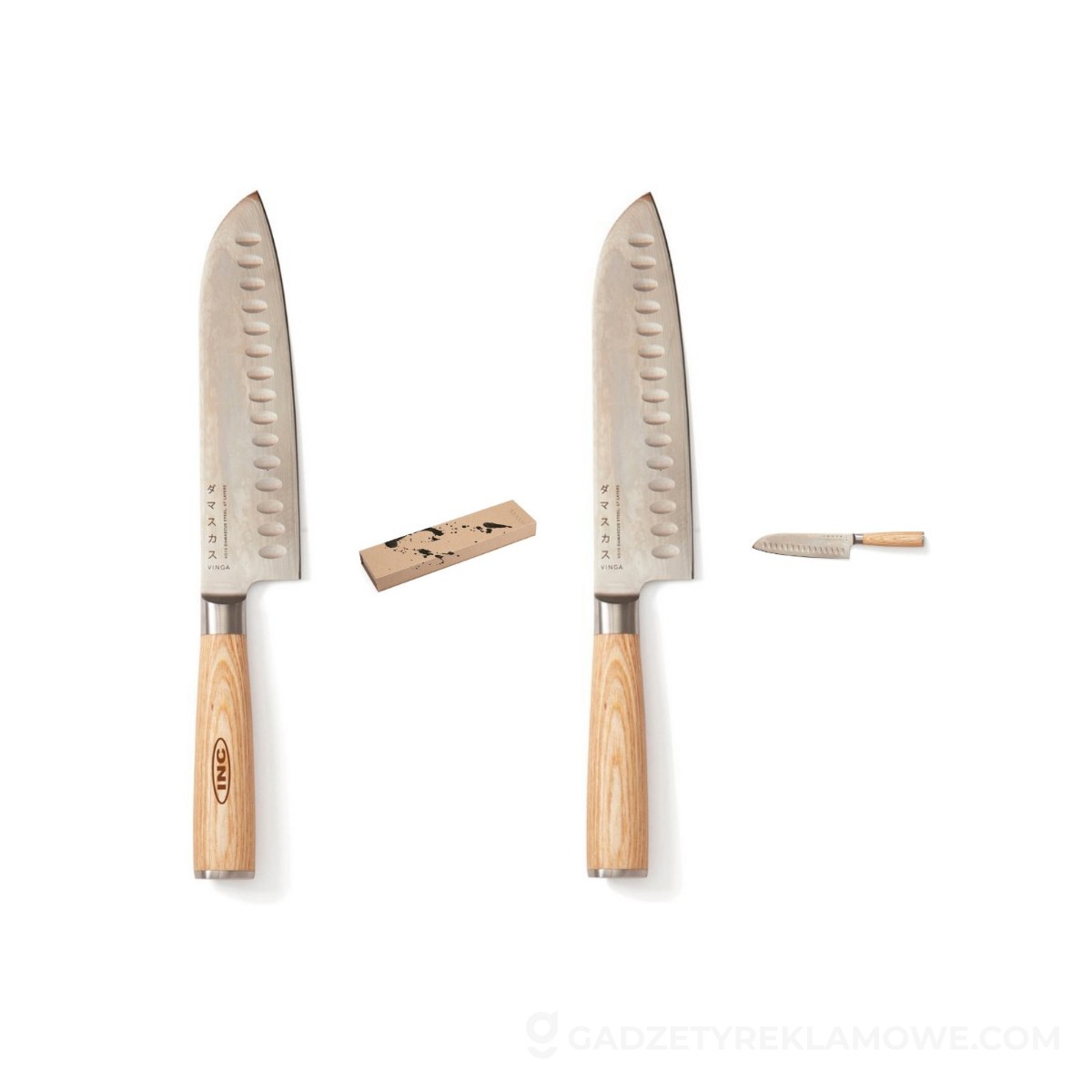 AXP-VG011-32-wariantu-watermark Nóż santoku VINGA Hattasan Damascus - szary