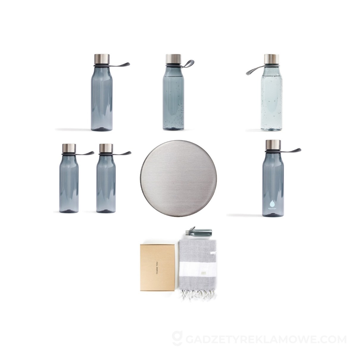 Butelka sportowa 600 ml VINGA Lean - szara