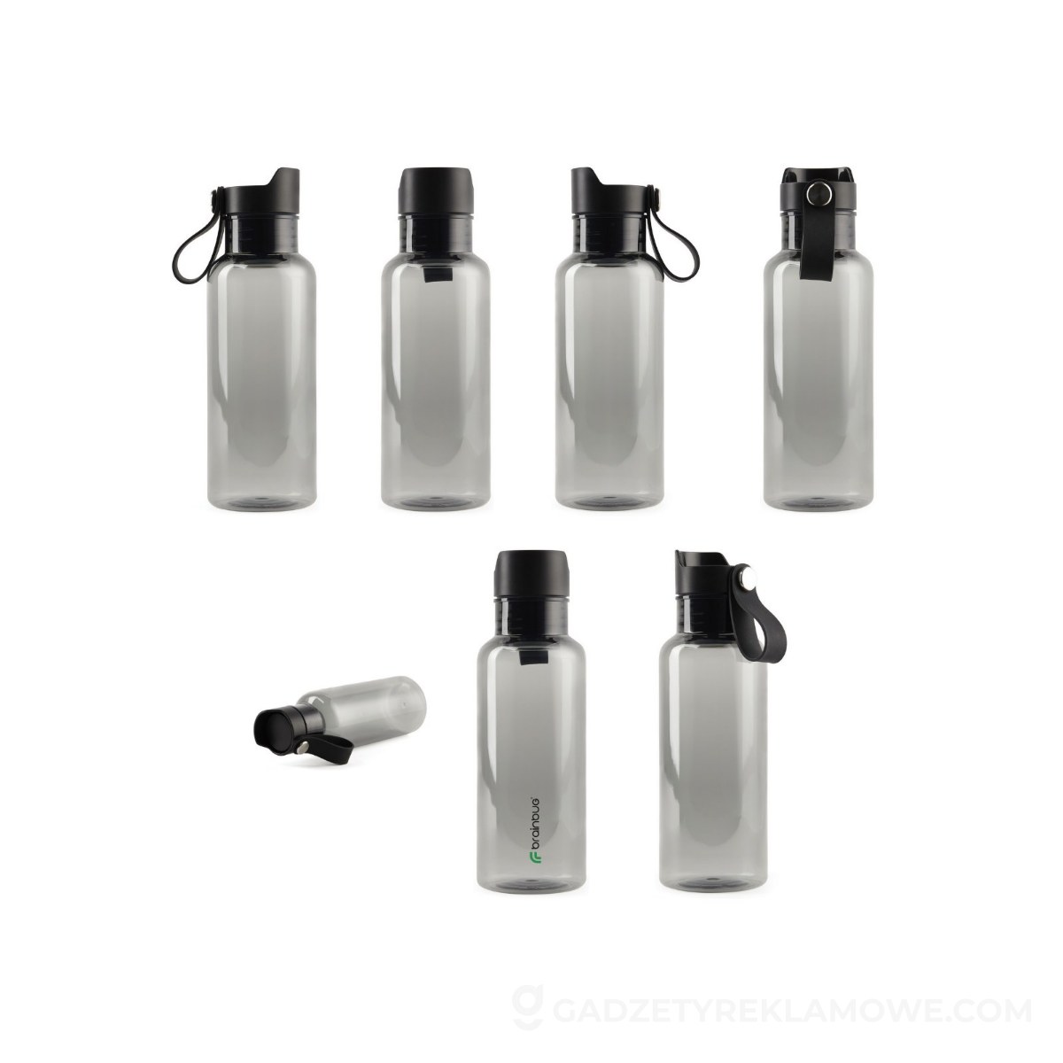 Butelka sportowa 600 ml VINGA Balti RPET - czarna