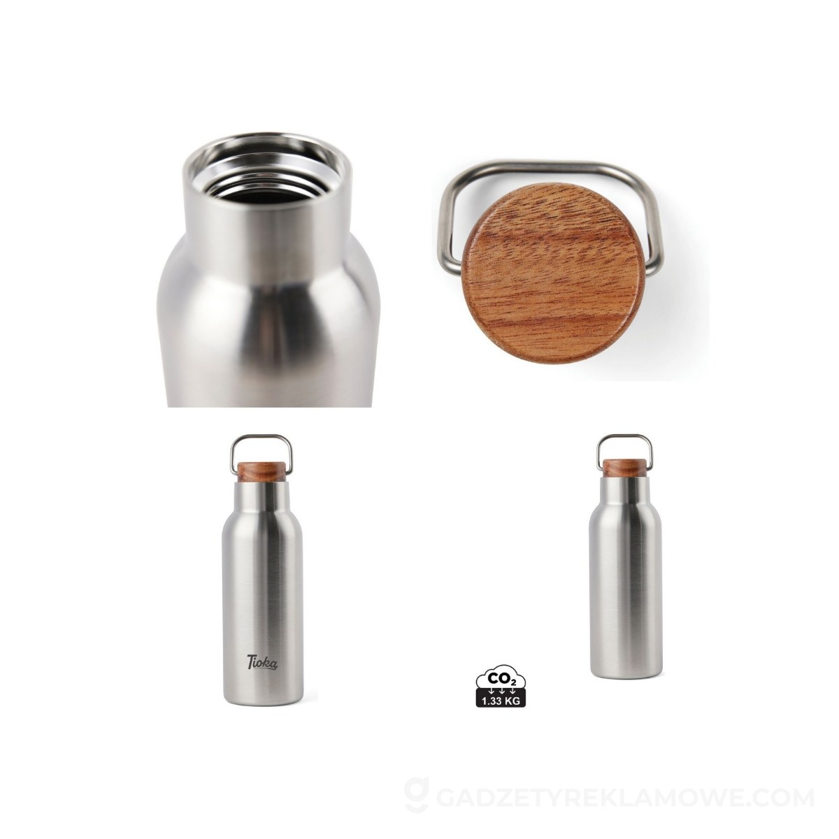 Butelka termiczna 580 ml VINGA Ciro - szara