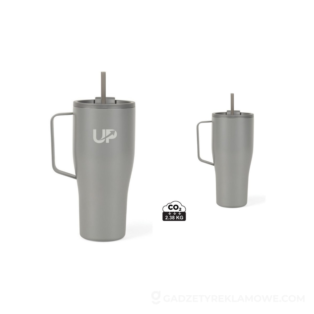 Kubek termiczny 800 ml VINGA Eos Voyager - szary