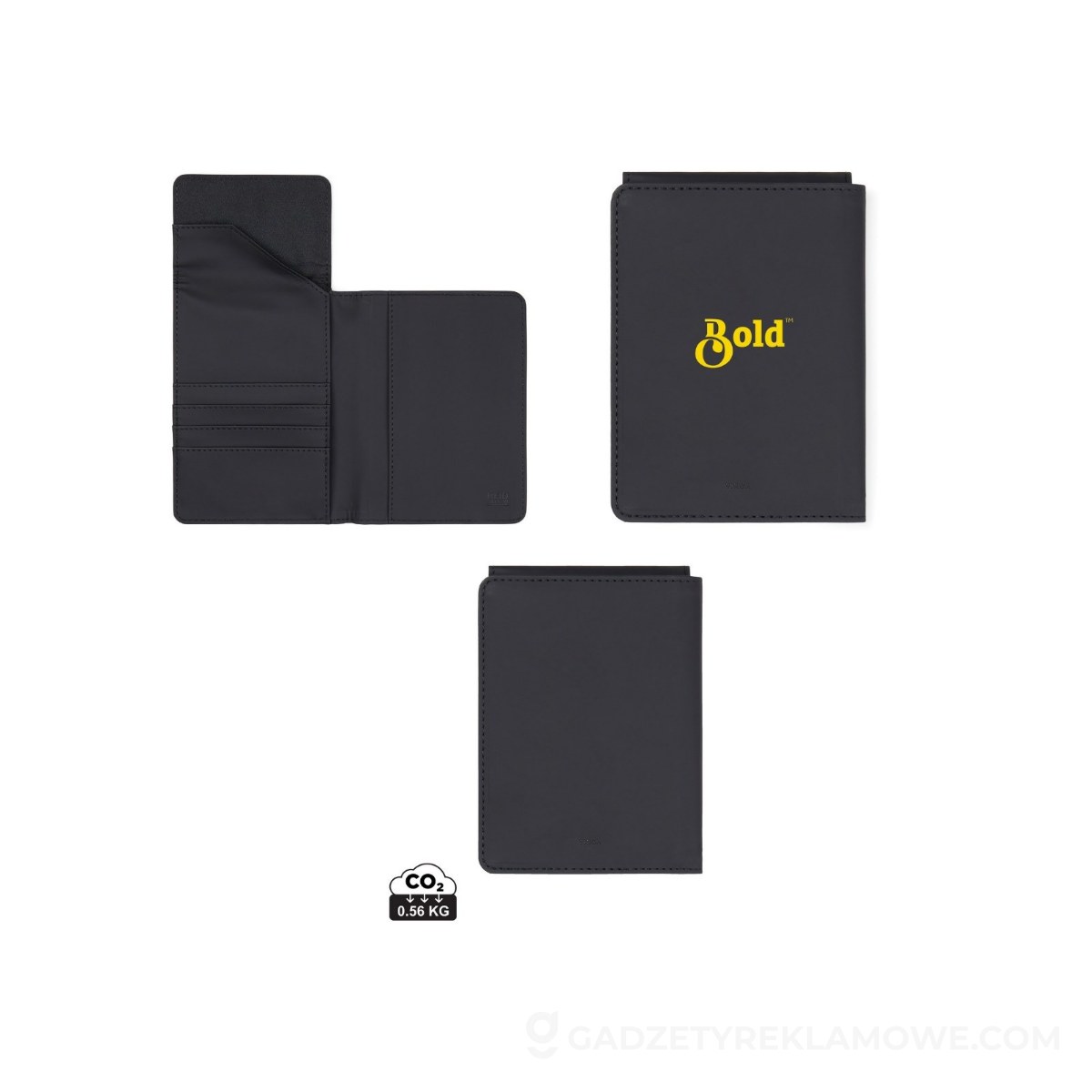 Etui na paszport, ochrona RFID - czarne